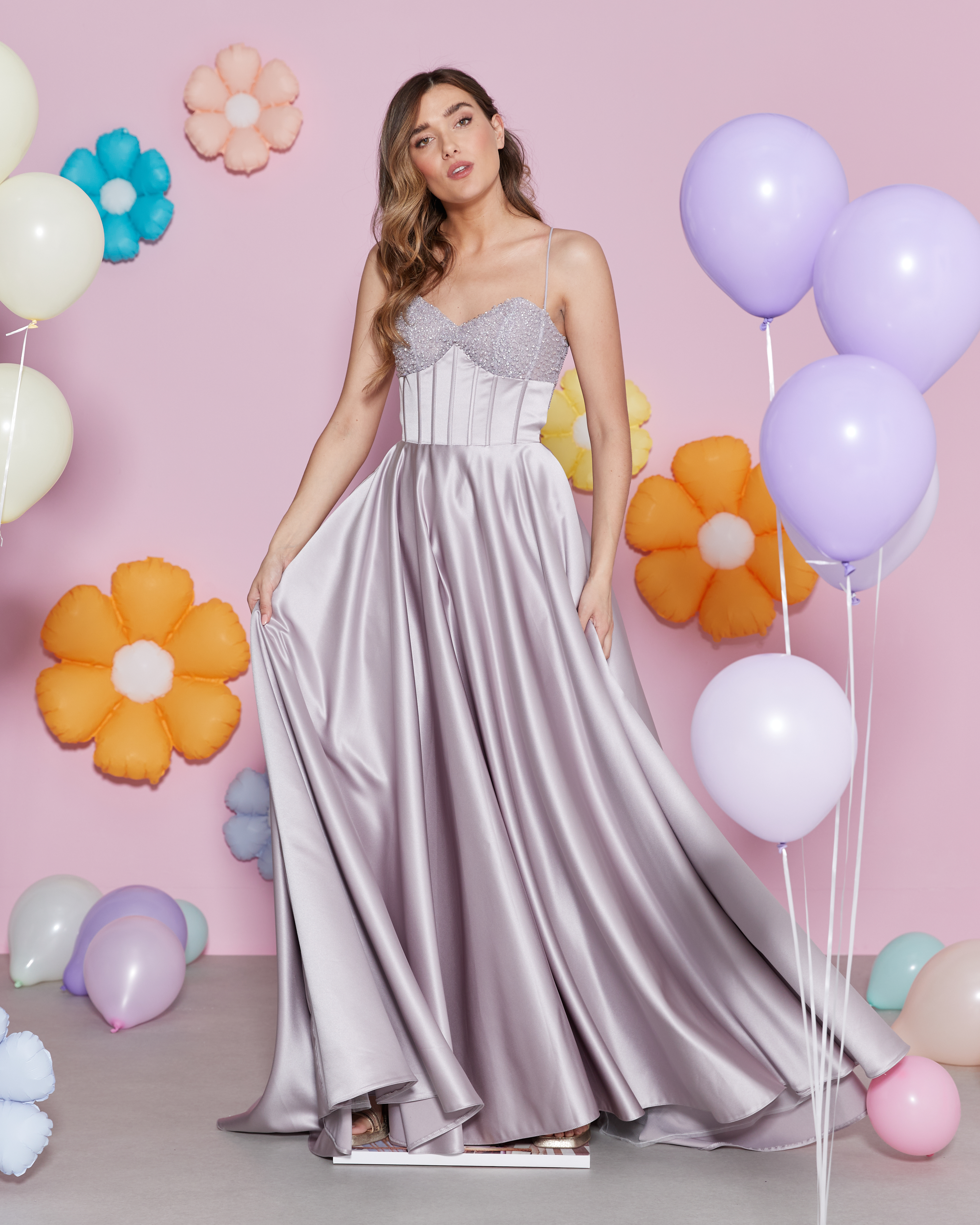 slim fit dress slacks Amoris T214 Dress