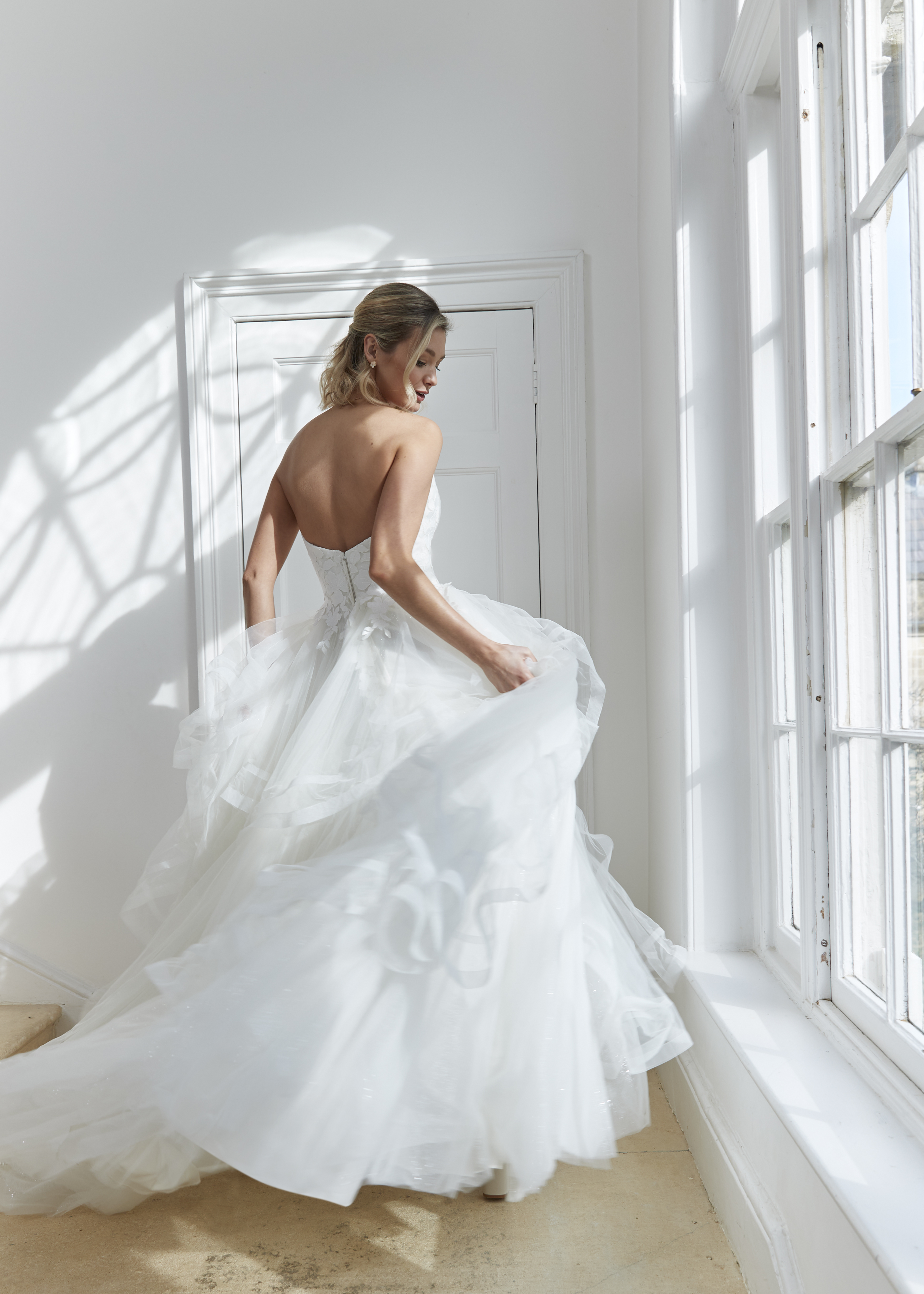 sachin and babi light blue dress LILLIAN by Romantica Wedding Dress